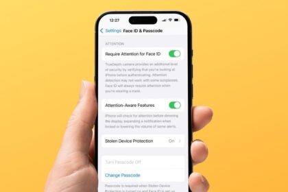 Attention Aware Features on iPhone