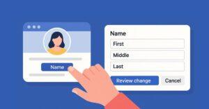 Change your name on facebook