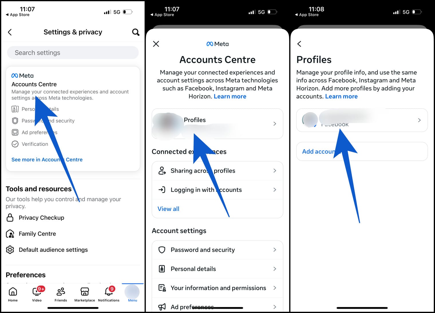 Change your name on facebook using iphone