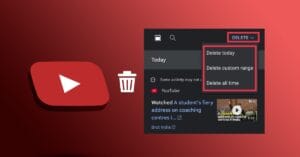 Clear youtube search history on any device