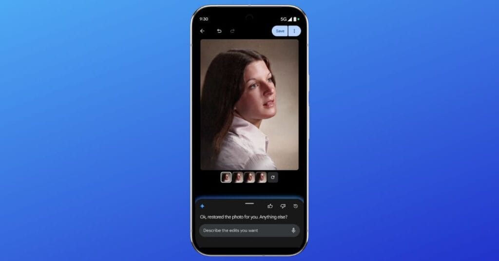 Editing photos with just your voice or text on pixel 10