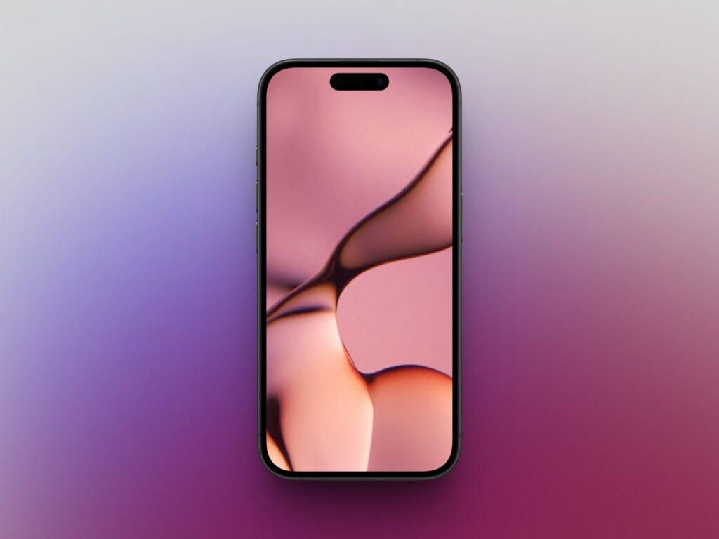 Glassy Maroon Shades Liquid Glass Wallpaper
