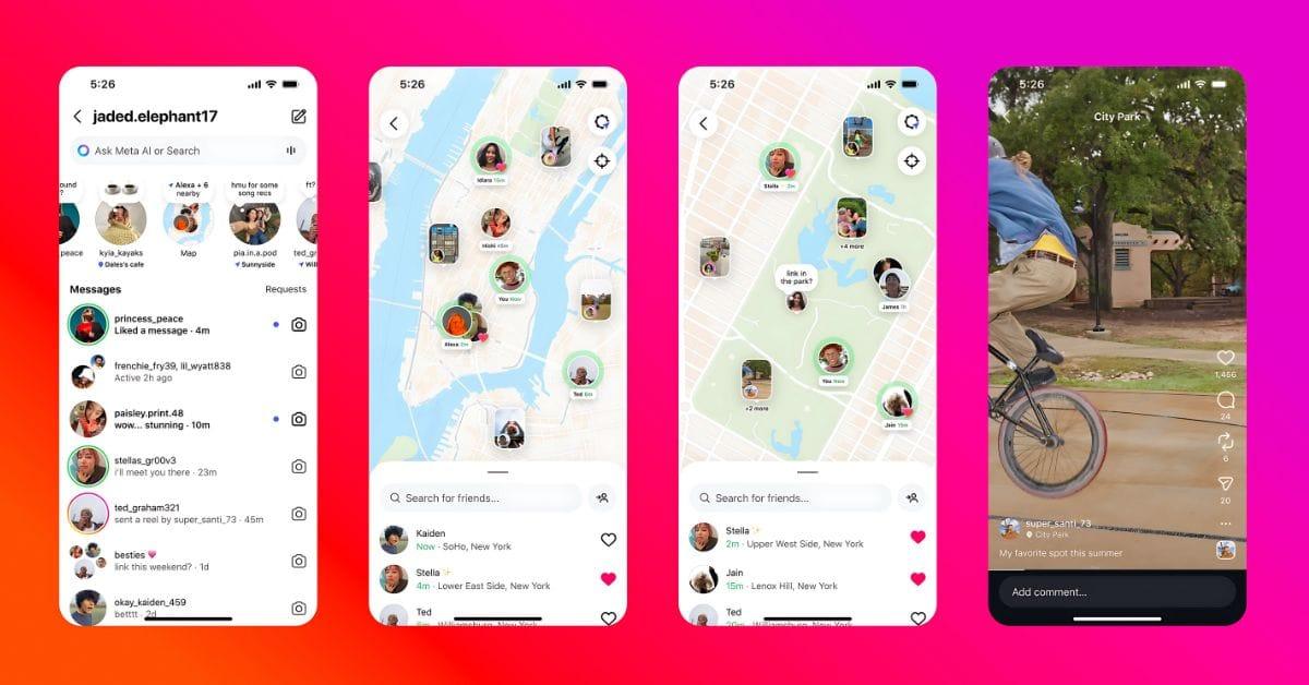 Instagram map feature