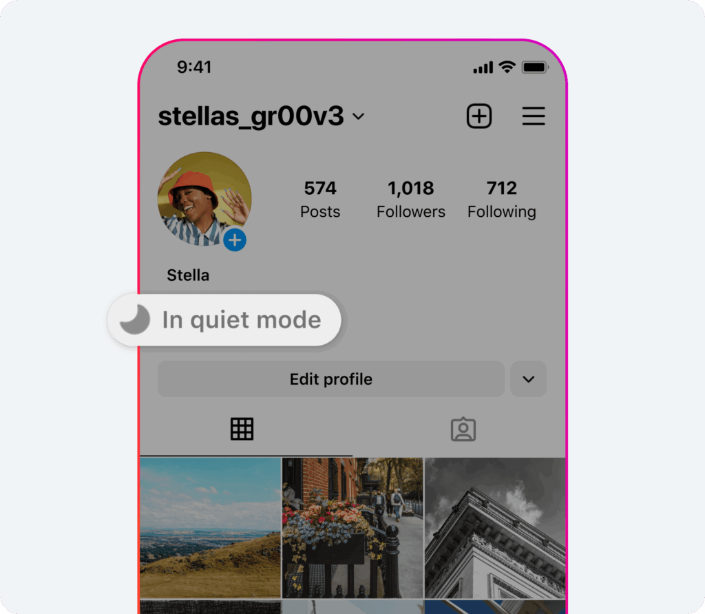 Sleep mode was called Quiet mode on Instagram