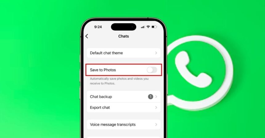 Stop WhatsApp from Saving Photos on iPhone