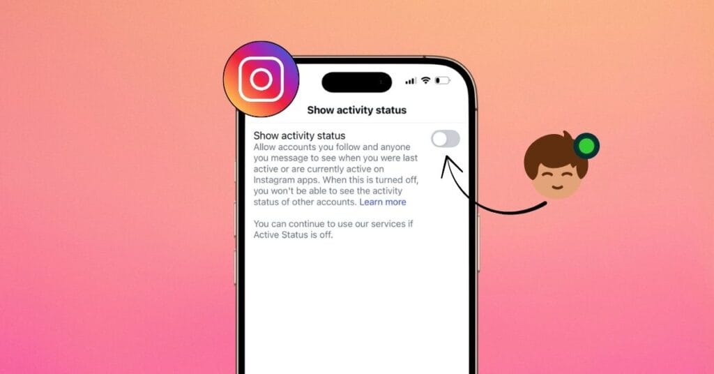 Turn off active status on instagram