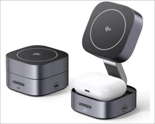 UGREEN MagFlow Qi2 Magnetic Foldable Charging Station Ugreen magflow qi2 magnetic foldable charging station