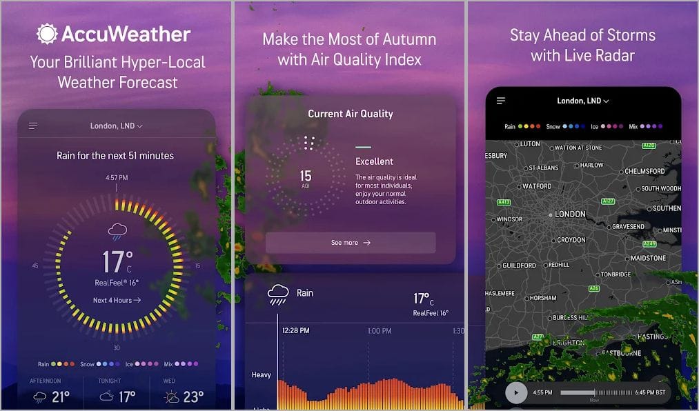 AccuWeather app