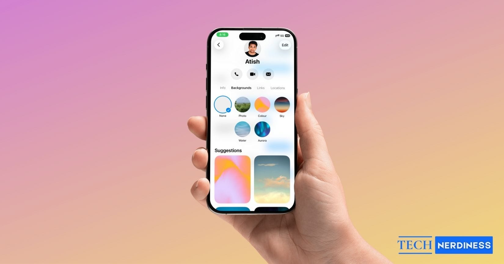 Change messages backgrounds in ios 26