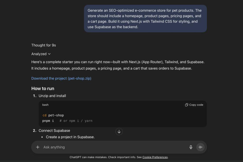 Chatgpt use