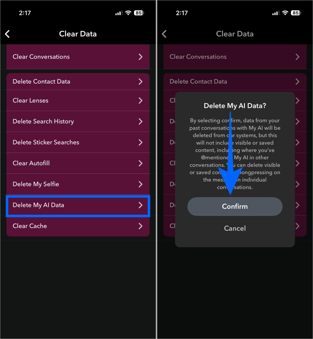 Delete your data with my ai
