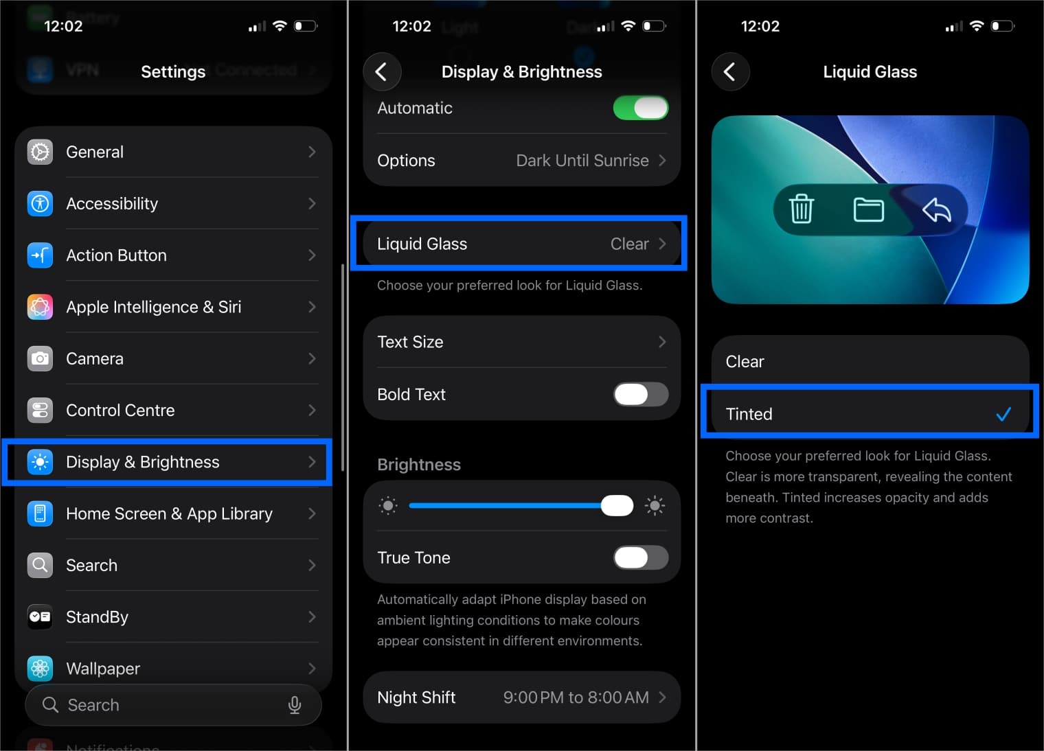 Disable Liquid Glass in iOS 261