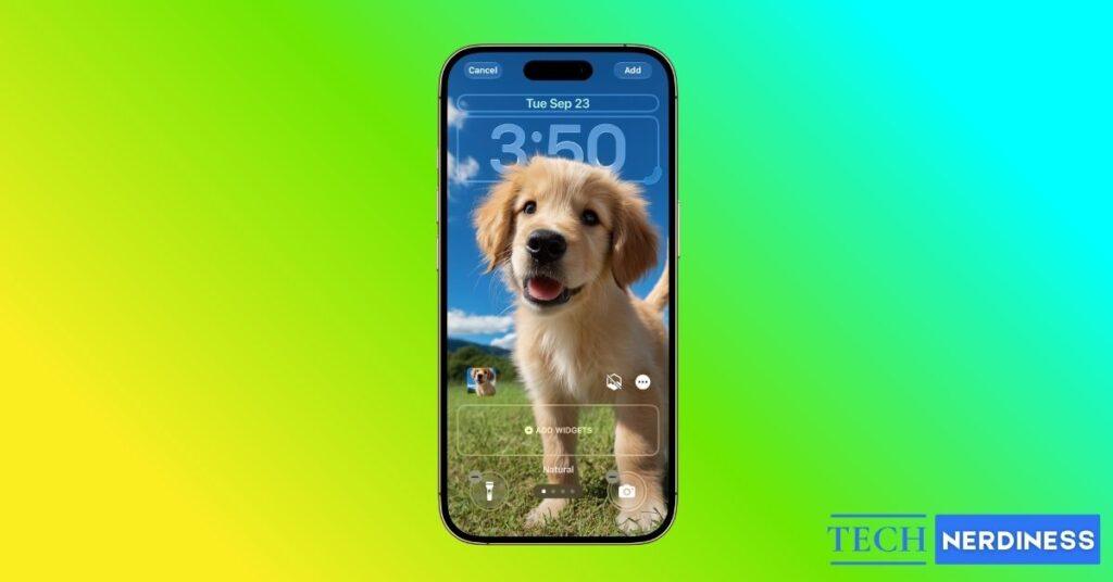 How to put time behind your iphone lock screen wallpaper