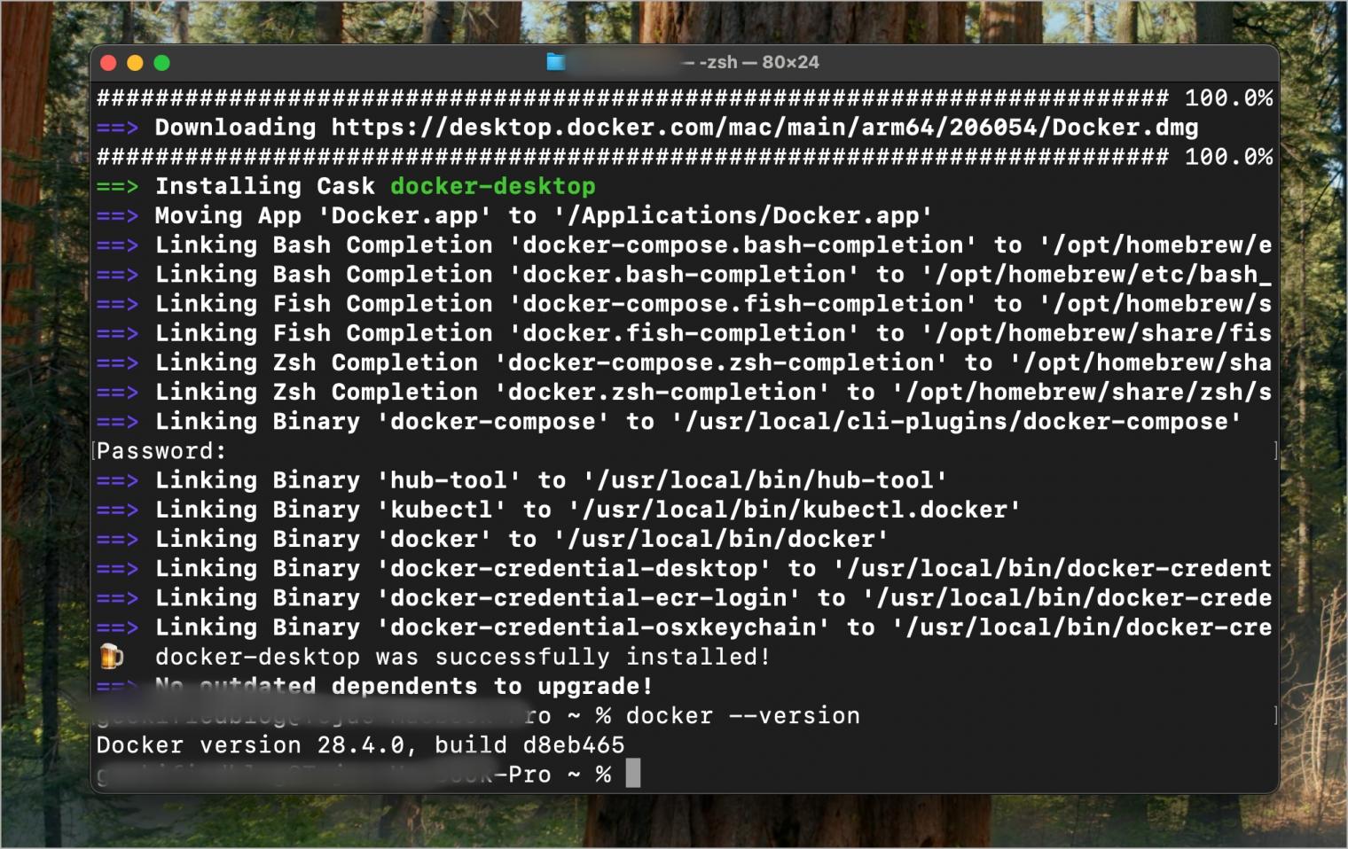 Install docker