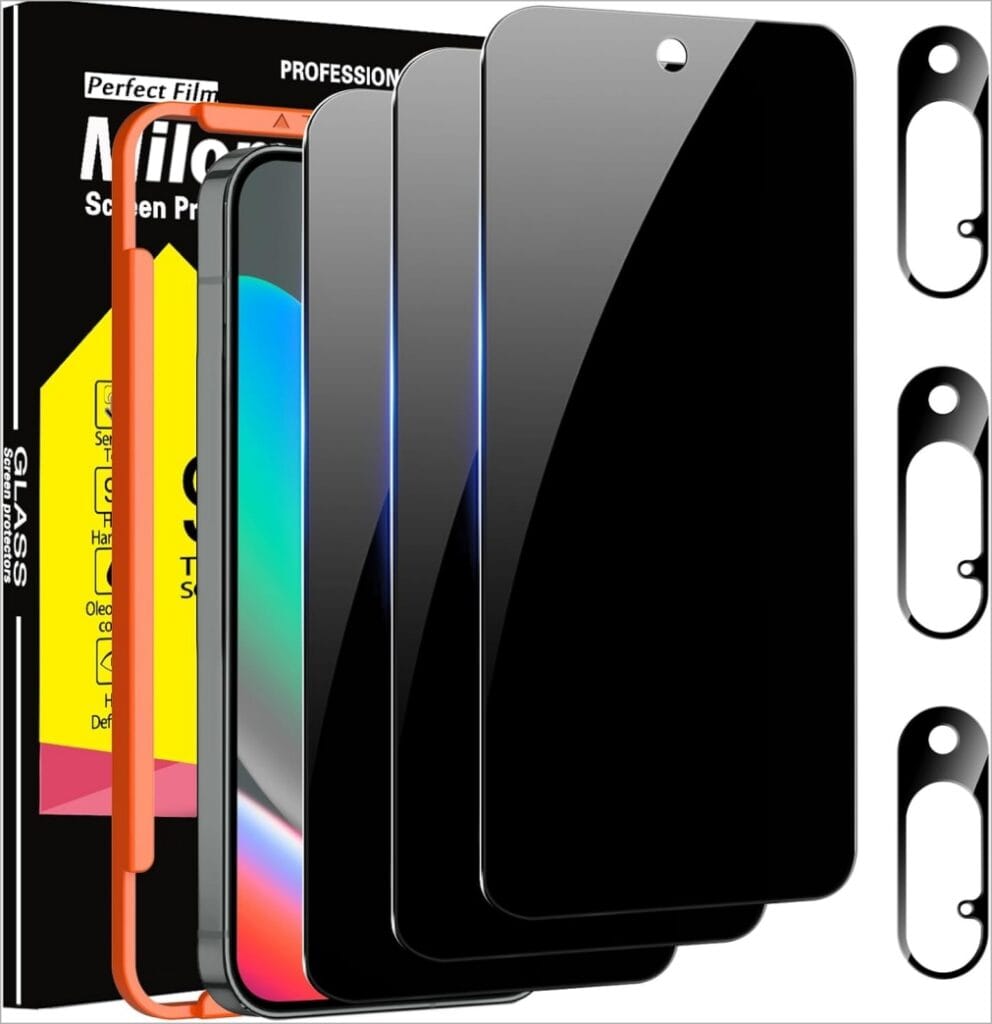 Milomdoi 3 Pack Privacy Screen Protector for Google Pixel 10 Milomdoi 3 pack privacy screen protector for google pixel 10
