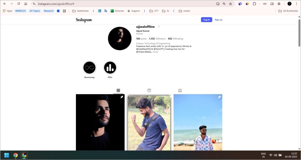 Open Their Profile Link in a Browser Open their profile link in a browser