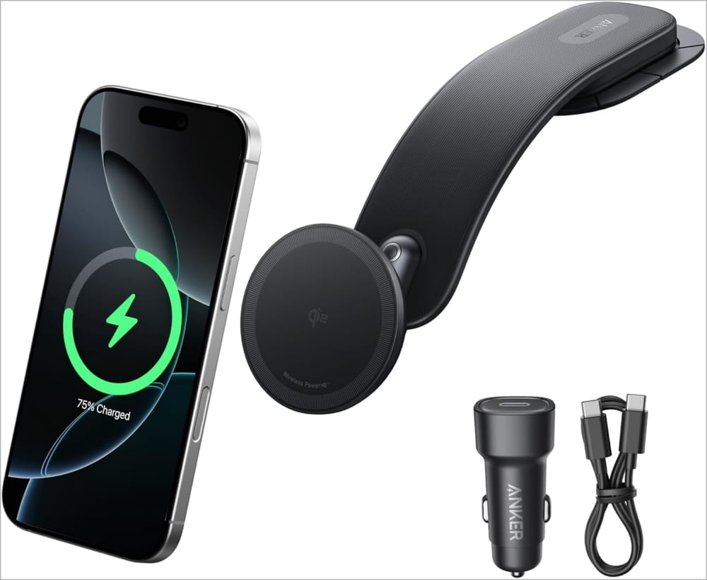 Professional magsafe car mount with charging