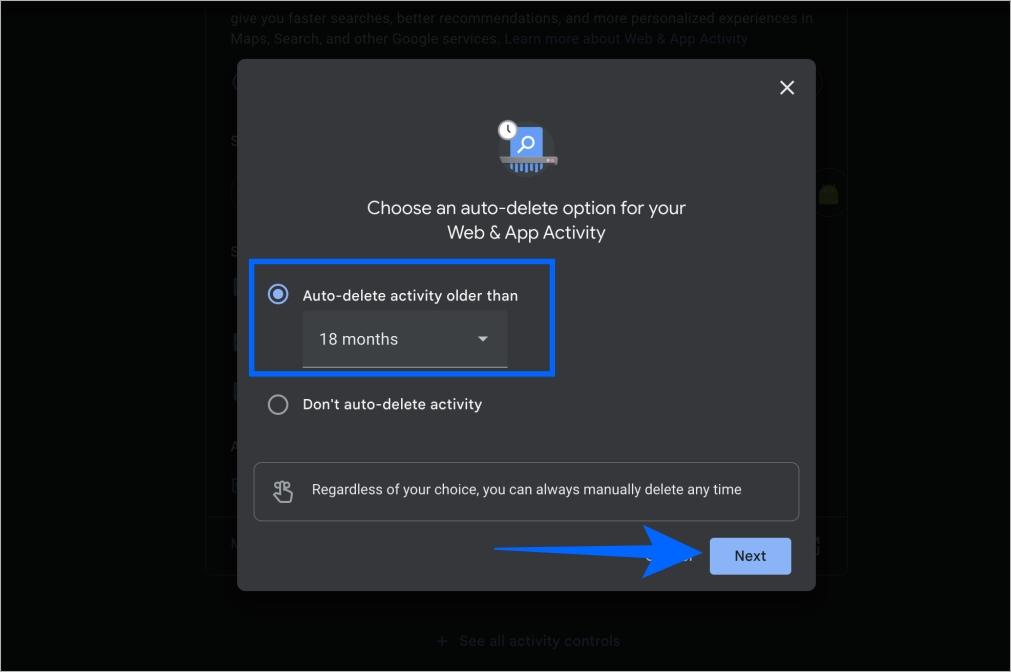 Use Auto-Delete for Google Activity Use auto delete for google activity