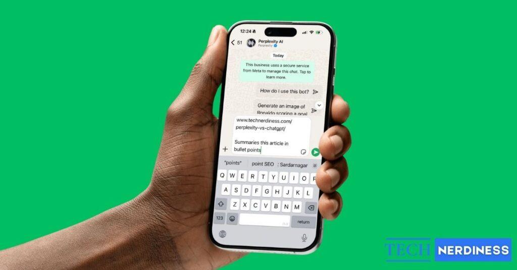 Use perplexity ai on whatsapp