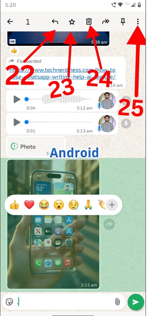 Whatsapp individual chat icons 6