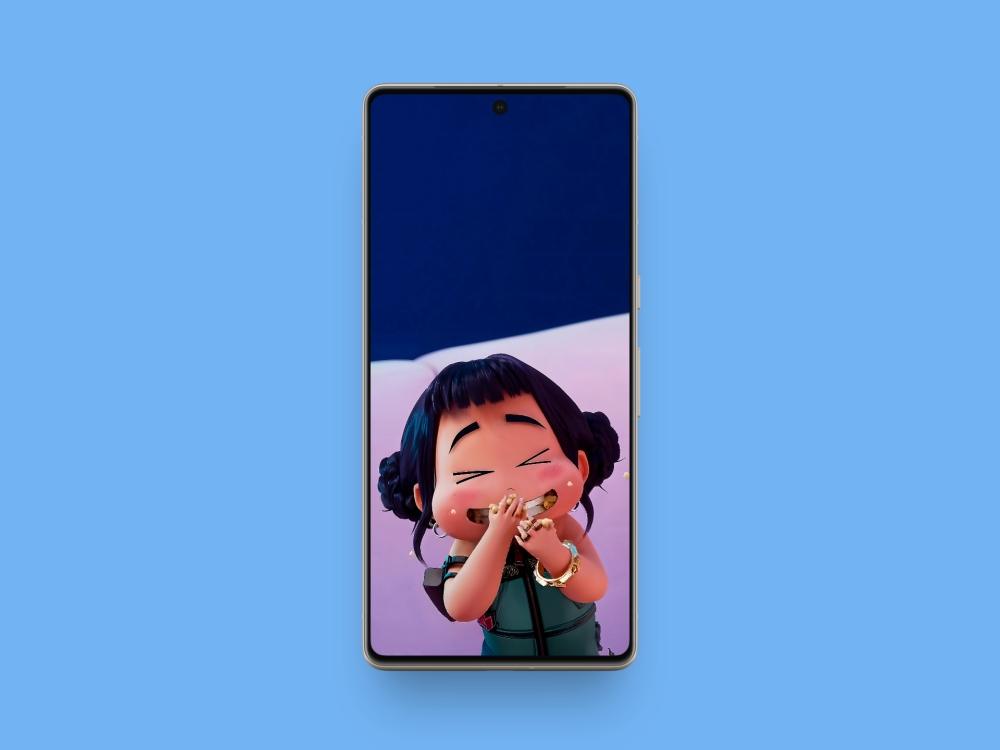 Zoey Eating Popcorn Wallpaper