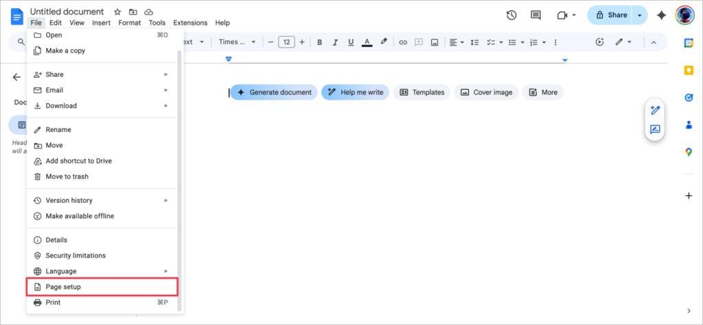 Adjust the Margins Adjust the margins