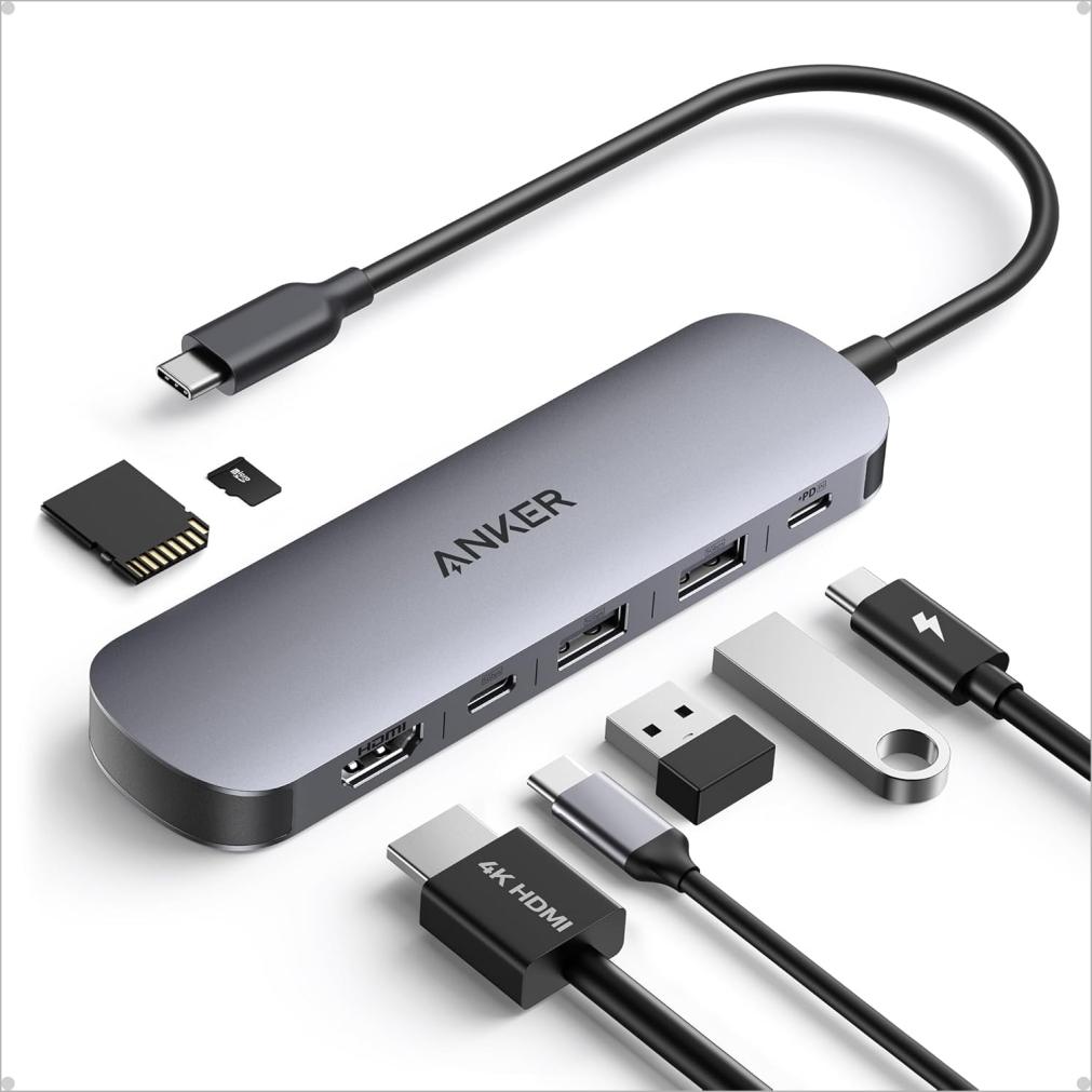 Anker USB C Hub 7-in-1 Multi-Port USB Adapter Anker usb c hub 7 in 1 multi port usb adapter