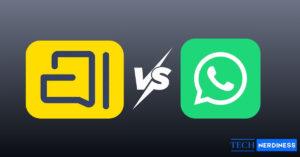 Arattai vs whatsapp comparison