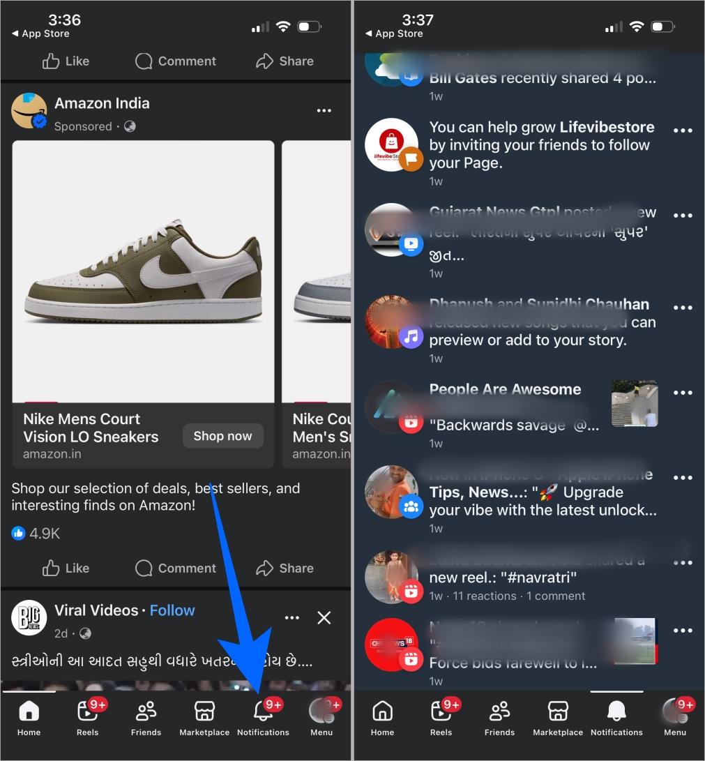 Facebook notifies you whenever someone shares your post publicly