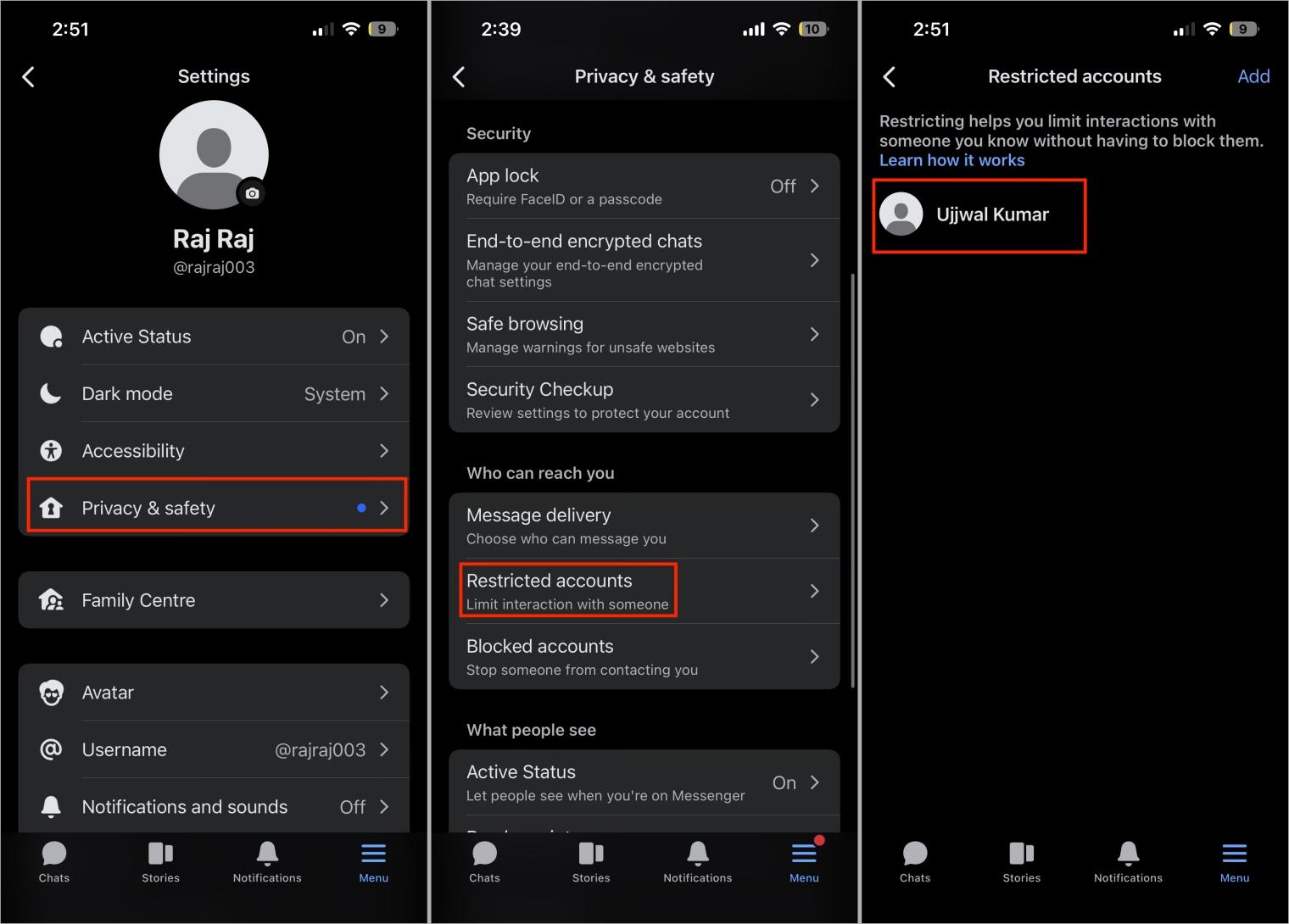 Find Restricted Messages Find restricted messages