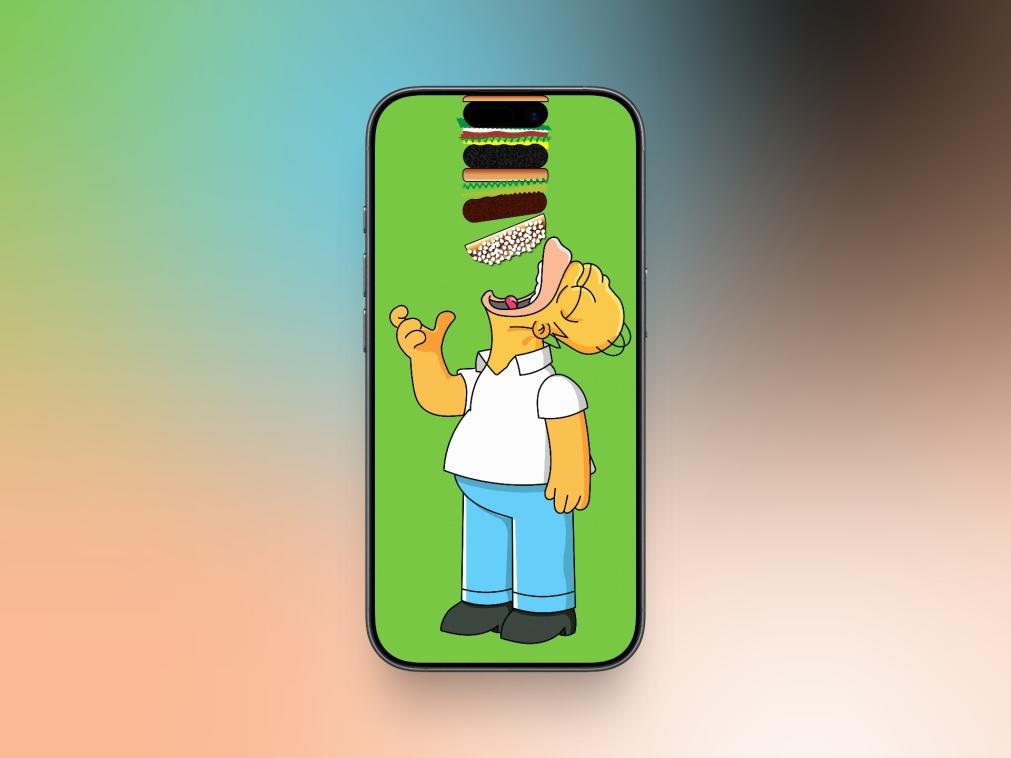 Funny Simpson Dynamic Island Wallpaper Funny simpson dynamic island wallpaper