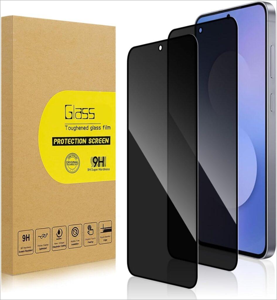 Lokyoo 2 pack privacy screen protector for samsung galaxy s25 fe