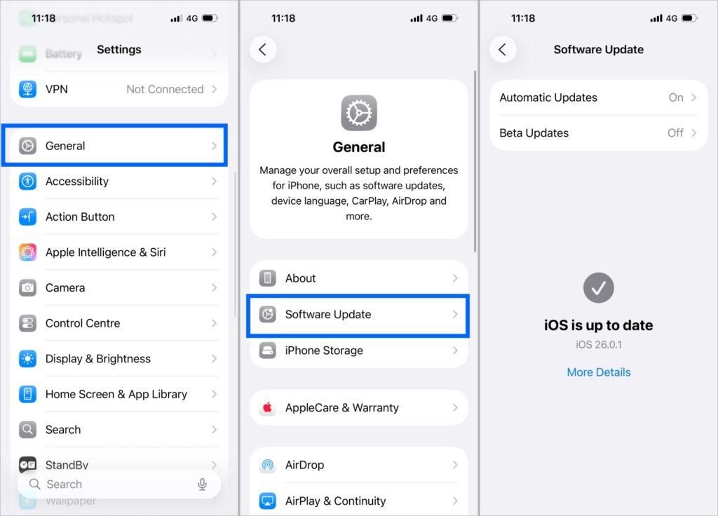 Make sure your iPhone Air is running latest software