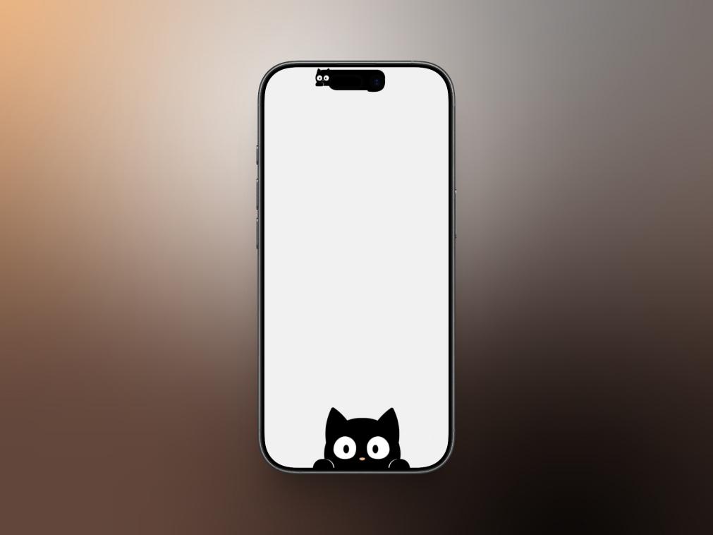 Minimalist Cat Wallpaper Minimalist cat wallpaper