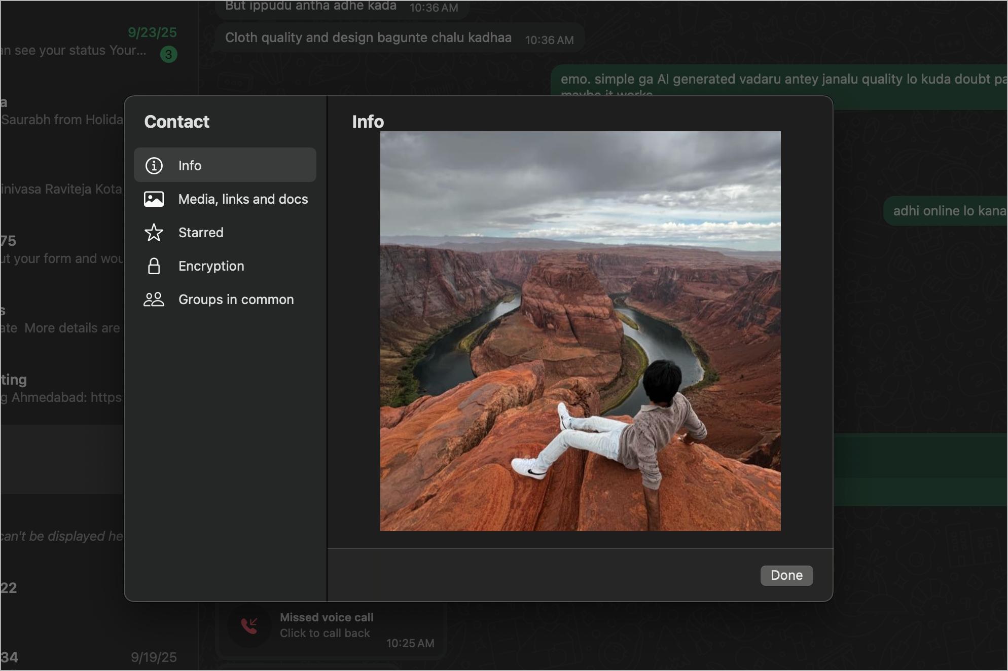 Save WhatsApp profile picture on desktop app using screenshot and crop method Save whatsapp profile picture on desktop app using screenshot and crop method