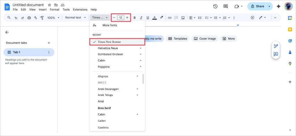 Set the Font and Spacing Set the font and spacing