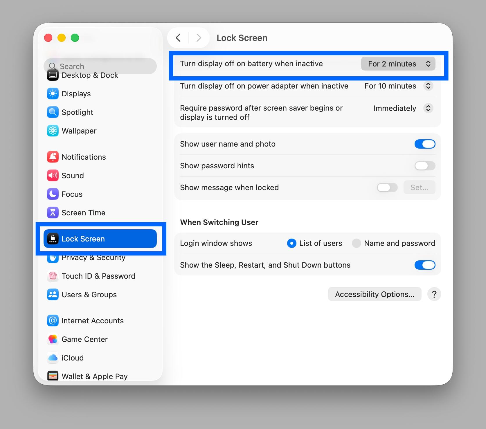 Set your mac to go to sleep after inactivity