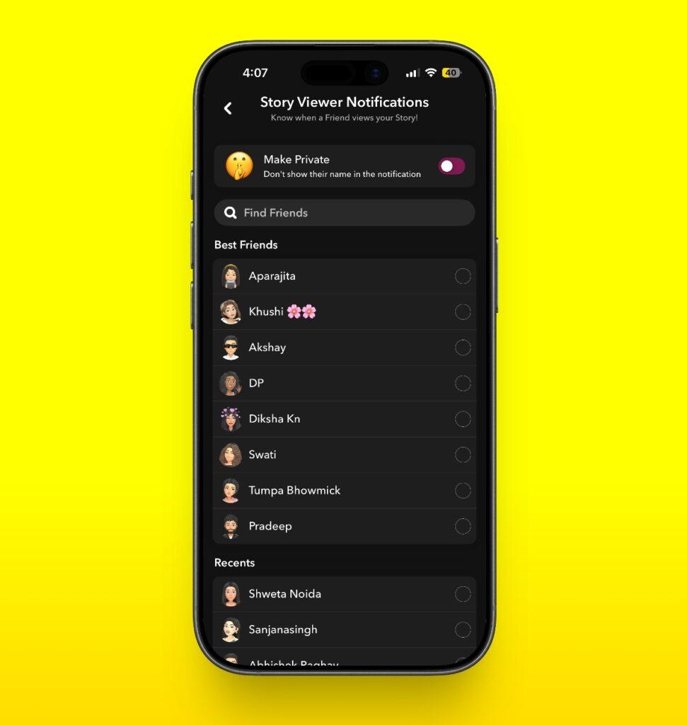 Snapchat Plus Story Viewer Notificatrions Feature Snapchat plus story viewer notificatrions feature