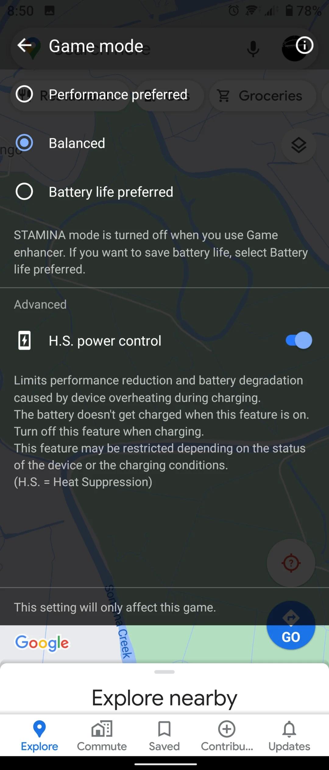 Sony bypass charging feature