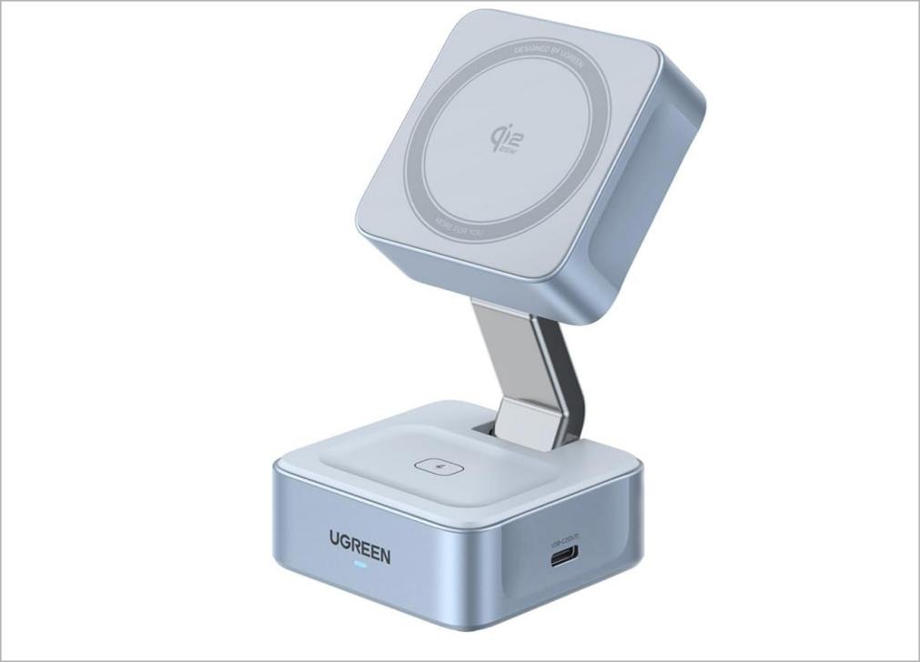 UGREEN 25W MagFlow 2-in-1 Wireless Charger Ugreen 25w magflow 2 in 1 wireless charger