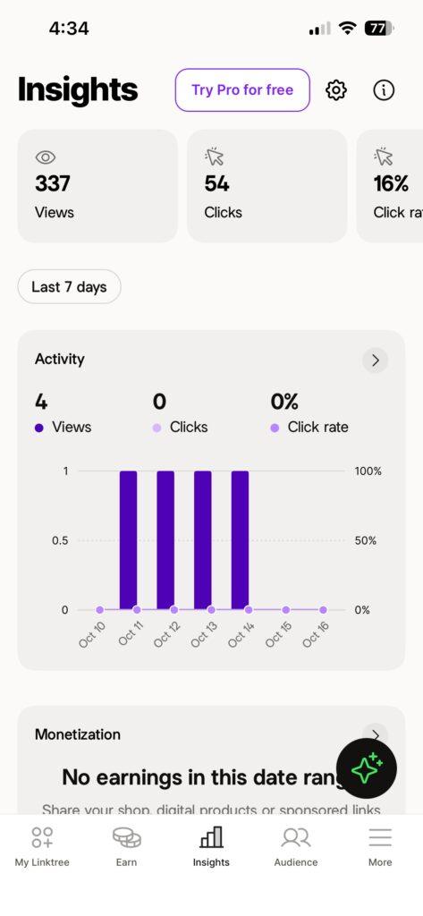 link-in-bio tool Linktree