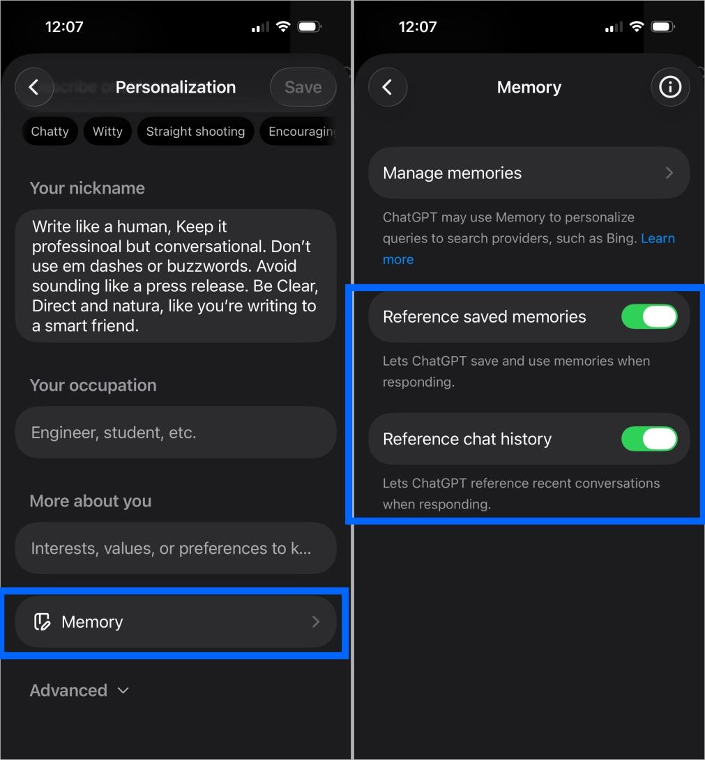 Enable Memory Feature to Let ChatGPT Remember Details in Mobile Enable memory feature to let chatgpt remember details in mobile