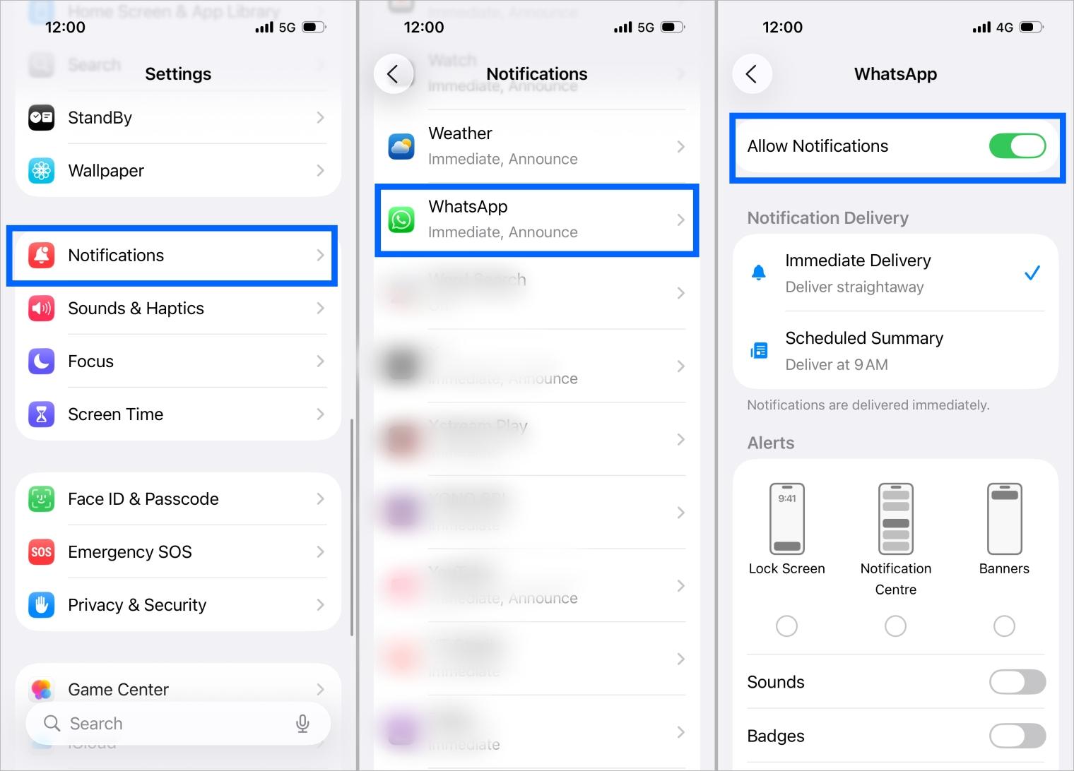 Enable WhatsApp notifications on iPhone from Settings for Apple Watch alerts Enable whatsapp notifications on iphone from settings for apple watch alerts