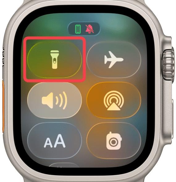 Flashlight Icon in Apple Watch Flashlight icon in apple watch