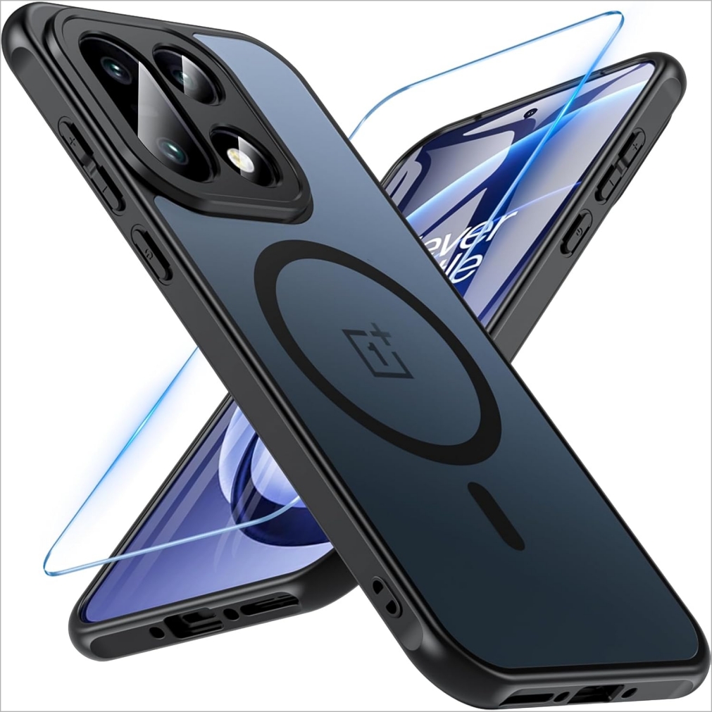 Hensinple matte translucent case for oneplus 15