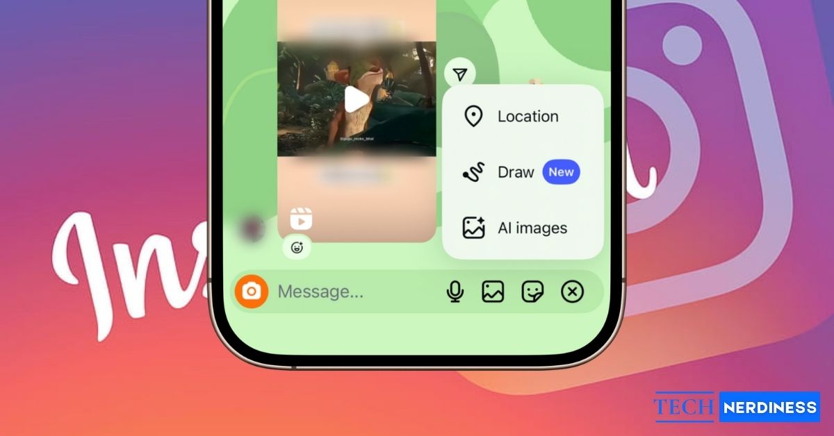 How to draw doodles on instagram chat