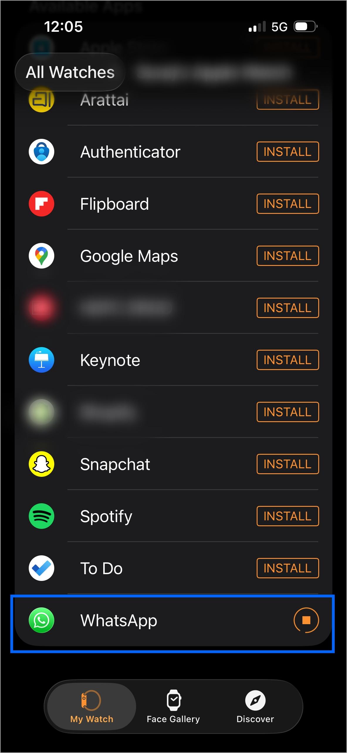 Install WhatsApp on Apple Watch using Watch app on iPhone Install whatsapp on apple watch using watch app on iphone