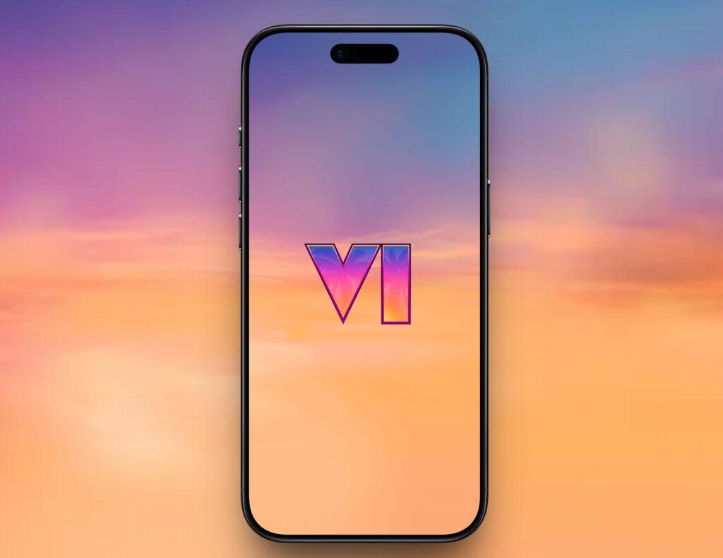 Minimal GTA VI Logo Wallpaper Minimal gta vi logo wallpaper