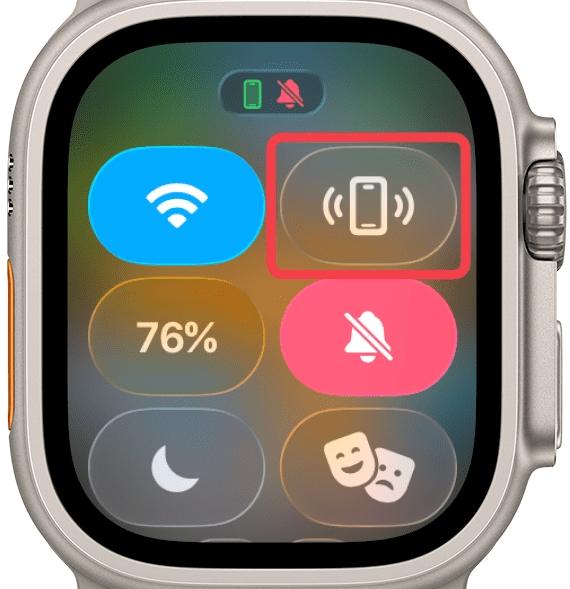 Ping iPhone icon in Apple Watch Ping iphone icon in apple watch