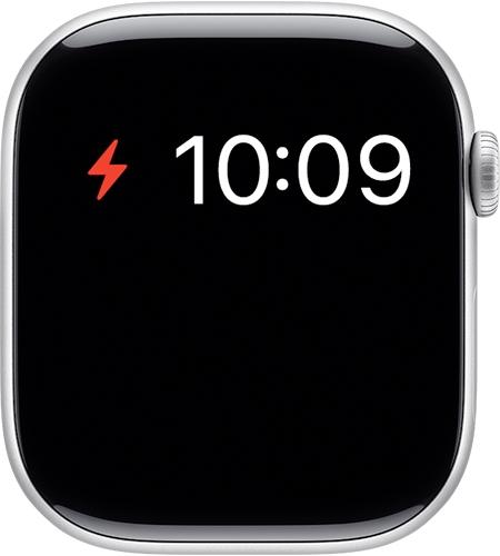 Red Lightning Bolt Icon in Apple Watch Red lightning bolt icon in apple watch